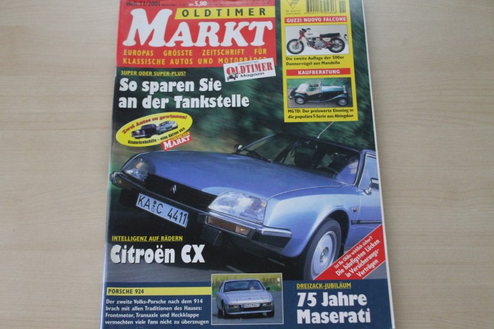 Deckblatt Oldtimer Markt (11/2001)